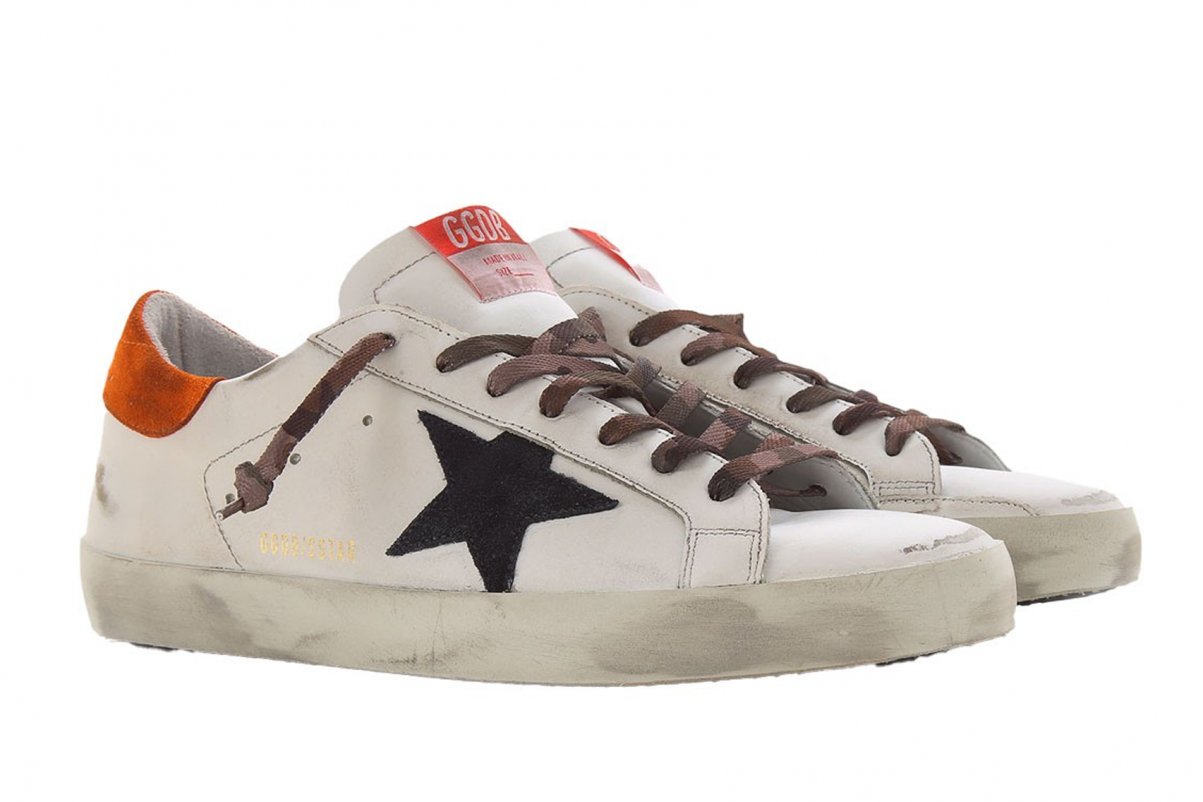 GOLDEN GOOSEGolden Goose Super-Star Men star-patch lace-up sneakersMEN